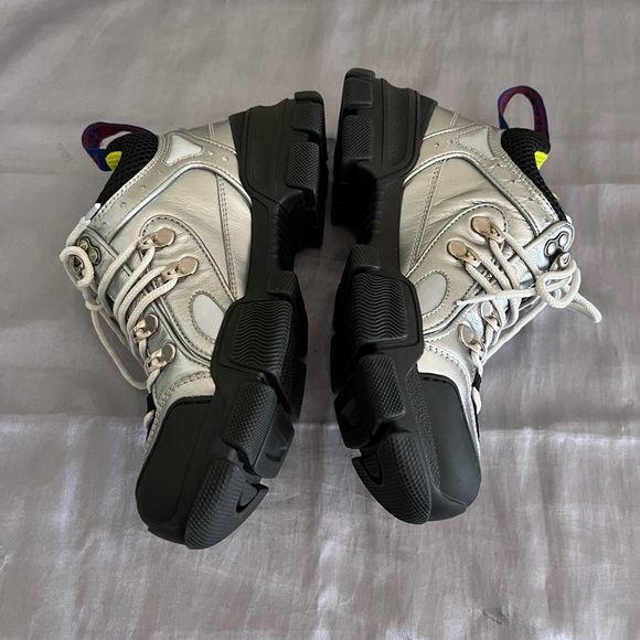 Gucci Flashtrek Trainer Shoes Sneakers 35 NEW - Picture 11 of 14